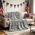 thumbnail image 5 of Lypsnake Stars Glow in The Dark Blanket, Soft Plush Flannel Throw Blanket with Luminous Star Print, Cozy Warm Bed Couch Cover for All Seasons Home Office Travel Use, 5 of 5