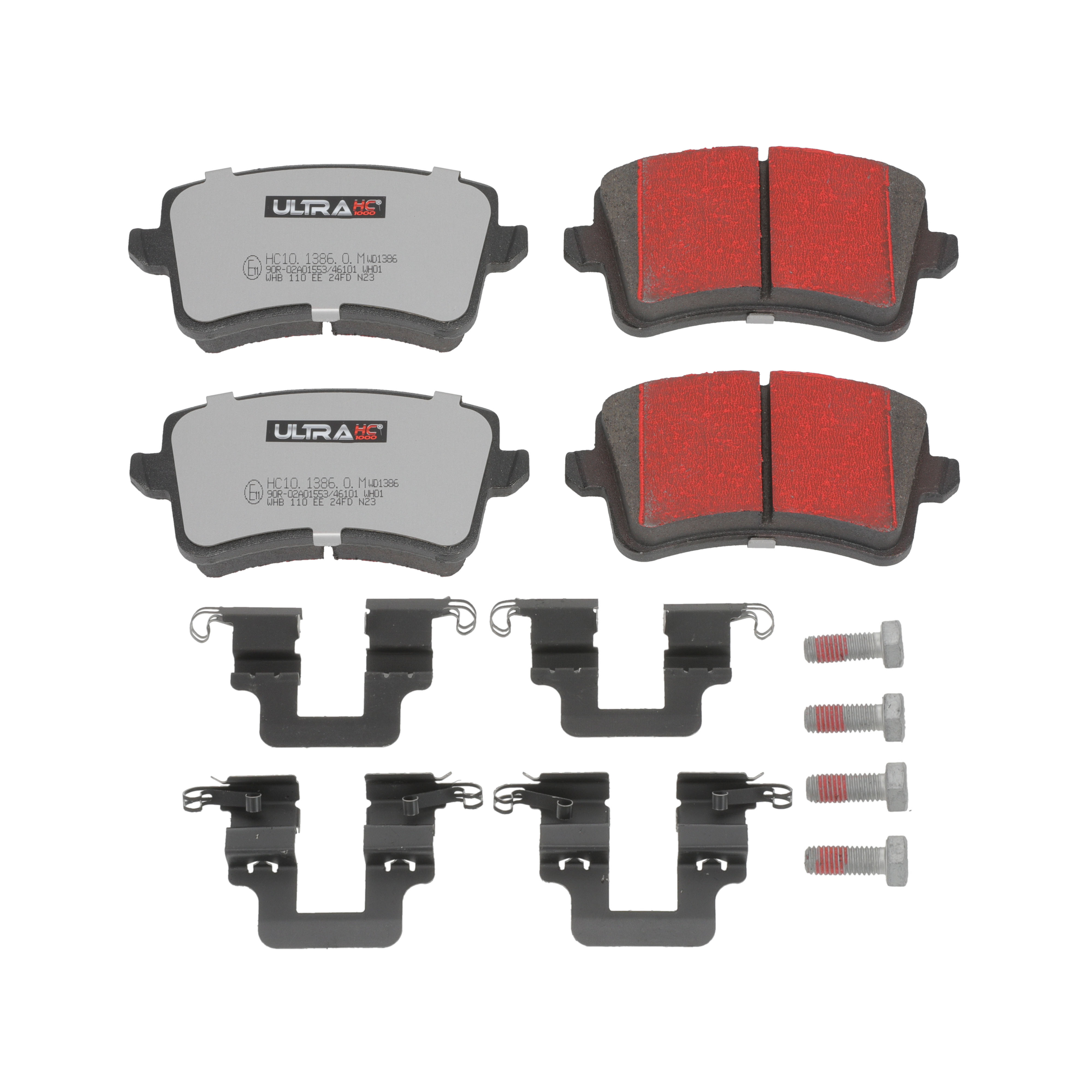 Ultra HC 1000 Brake Pad Set, Rear HC10.1386.0.M, Audi A4 2016-2009