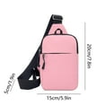 thumbnail image 3 of Latrodar Fashionable Embroidery Diamond Shoulder Crossbody Bag Large Capacity Watertight Backpack With Data Hole Long-Lasting Pink 10x6 Inch Home Stuff, 3 of 5
