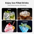 thumbnail image 3 of Simzlife Portable Ice Maker Countertop, 26 lbs/24H, 9 Bullet-Shaped Ice in 6 Min, Self-Cleaning Portable Ice Maker for Kitchen, Home, Office, RV, Pink, 3 of 11