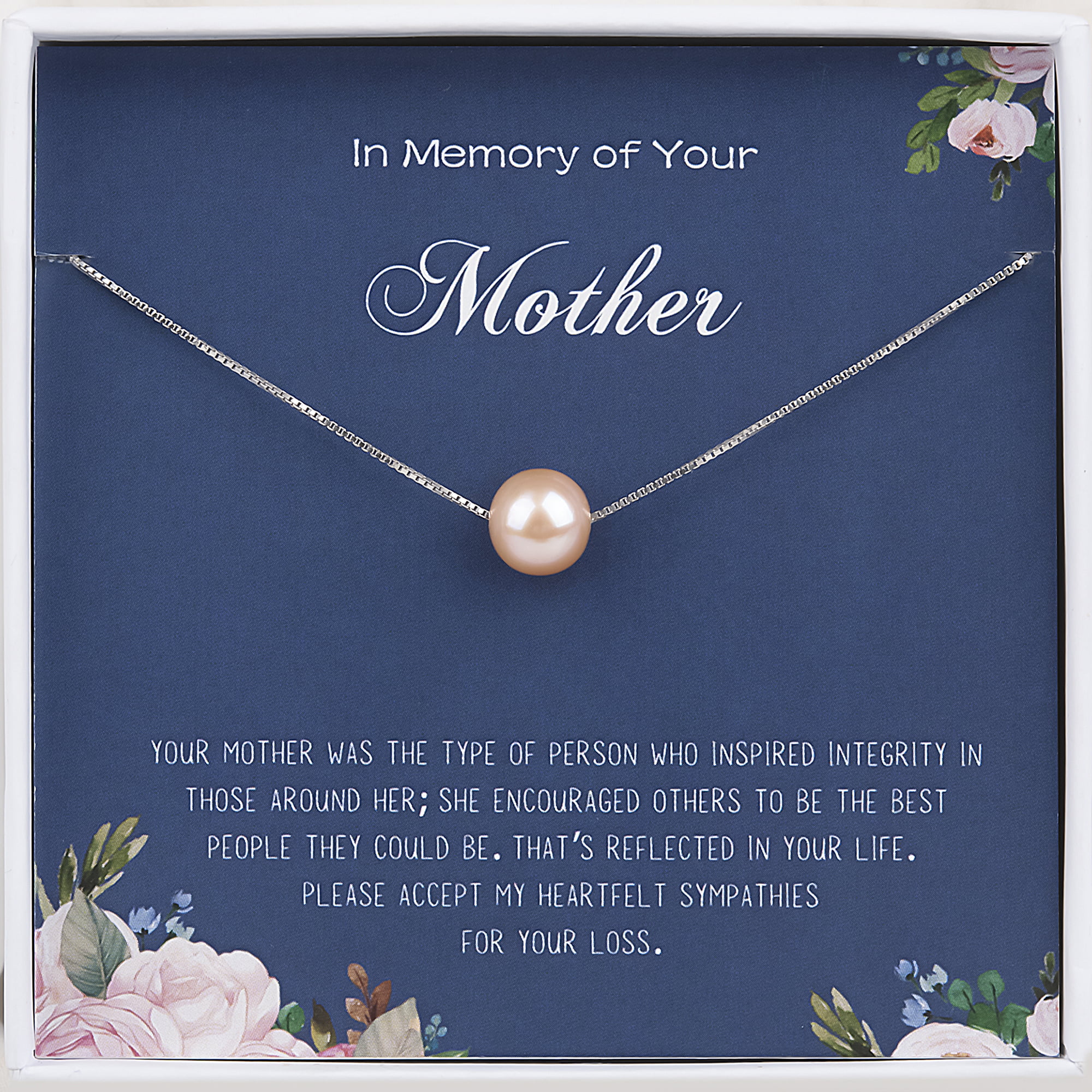 in Loving Memory Jewelry Mom Grief Gift Condolence Gift Loss of Mother Loss of A Mother Sympathy Gifts Loss of A Mother Necklace