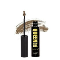 Elizabeth Mott Queen of the Fill Tinted Brow Gel | Fill In Eyebrows and Cover Gray Hairs (Light Medium Brown) - 4g