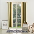 thumbnail image 3 of Curtain Rod clear acrylic plexiglass finials Gold Adjustable drapery rod 76 to 140 cm with 3 piece curtain brackets. 30 to 55 inch length., 3 of 5