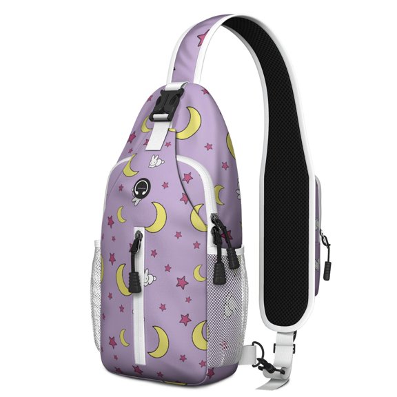 Cartoon Car Sling Bag for Men, Construction Excavator Fire Truck Crossbody Backpack for Women, Lightweight Durable Travel Daypack