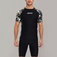 thumbnail image 1 of Men's Swimwear Trunks with UPF 50 Rash Guard Set for Beach Water Sports Durable Sun and Comfort, 1 of 3