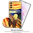 thumbnail image 4 of Compatible avec Samsung Galaxy S21 Plus/ S21 Pro/ S30 Pro G996 5G Étui en Silicone Art Art Choc Peinture Abstraite (The Scream par Edvard Munch), 4 of 4