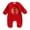 Red, variant on Fesfesfes Newborn Bodysuit Infant Neutral Baby Girls Thick Fleeces Chinese New Year Suit Romper Jumpsuit Sets On Sale