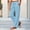Light Blue, variant on CaComMARK PI Women's Straight Leg Sweatpants Drawstring Side Split Casual Pull On Lounge Pants with Pockets White