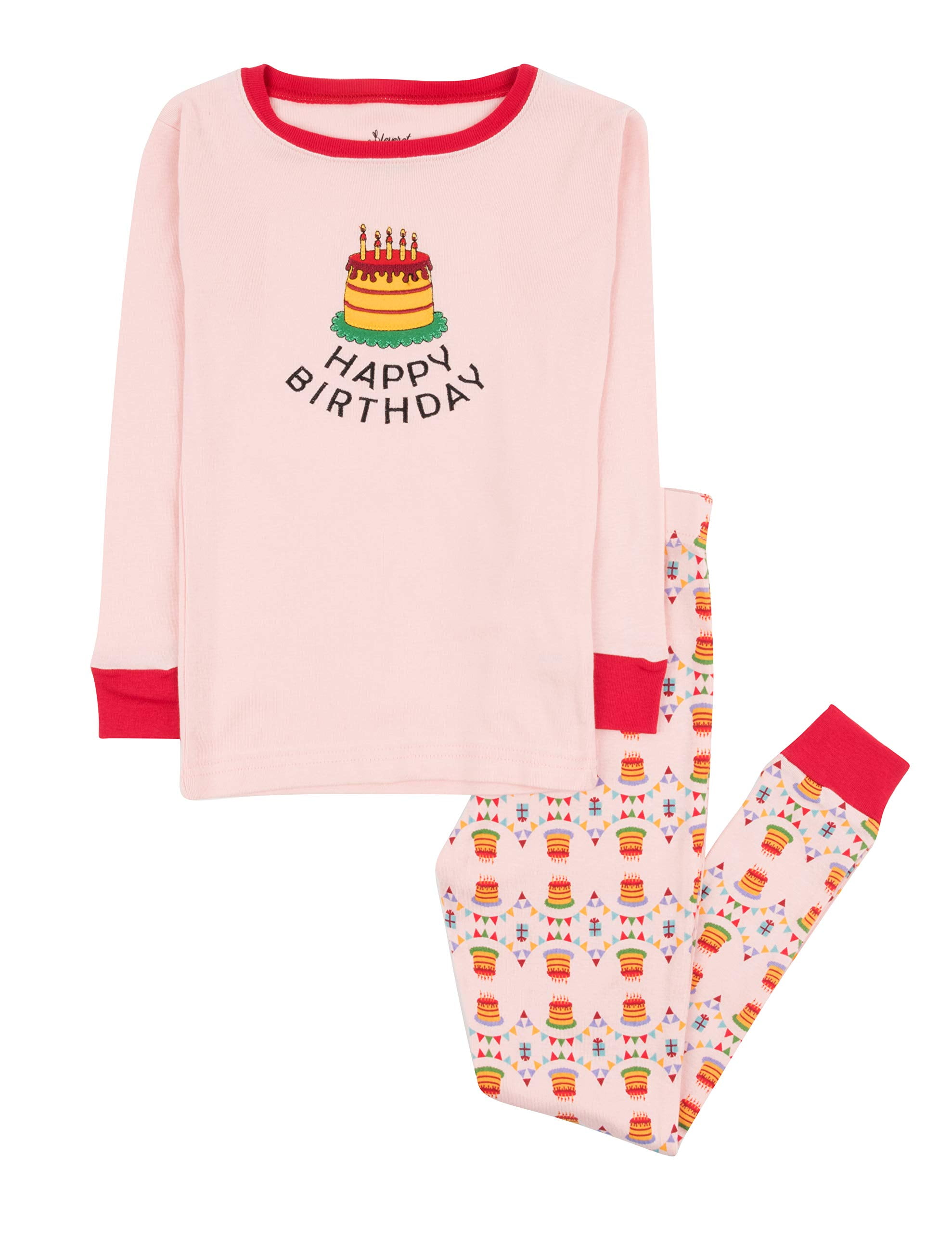 leveret-kids-pajamas-boys-girls-hearts-birthday-2-piece-pjs-set-100