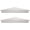 Set of 2 (White, Beveled), variant on 3-Piece Rustic Farmhouse Whitewashed Floating Corner Wall Shelves for Storage and Display - Set of 3, White