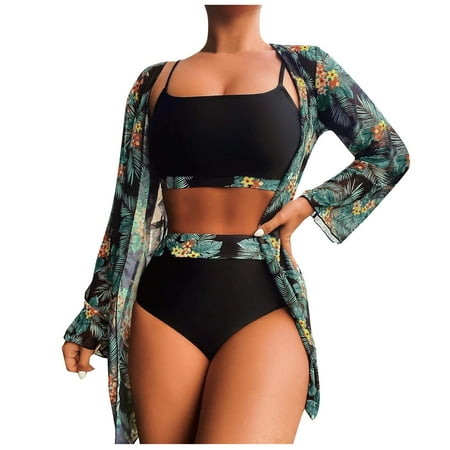 MSJUHEG Swimsuit Women Swimsuit Cover Up For Women Bikini Tops Removable Cup Nylon Spandex Removable Self-Tie Adjustable And Removable Square Neck Beach Cover Ups For Women Yellow L