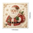 thumbnail image 3 of DIY Christmas Santa Claus Pearl Painting Kit, Full Drill Bead Art Craft, 7.87 x 7.87 Inch Handmade Christmas Wall Decor for Adults, Beginners, Holiday Home Decoration, 3 of 6