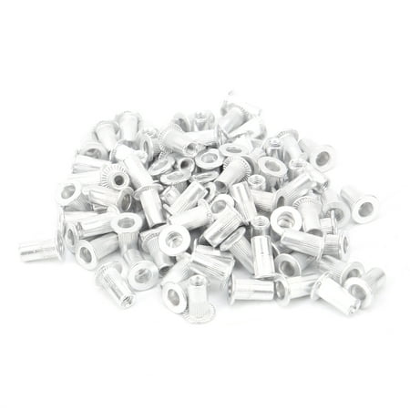 

100Pcs Pull Riveting Nuts Aluminum Flat Head Vertical Hardware Accessories WJ-30045M3