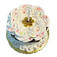 thumbnail image 2 of DEZICAKES Reuseable Fake Cake Birthday Cake w/ Candle Holder 6" Faux Cake- Fake Food Decoration Dezicakes, 2 of 8