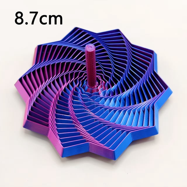 3D Printing Expanded Sensory Fidget Star Model Visual Illusion Hexagon Whirling Spiral Ornaments Stress Relief Board Game