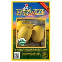 Everwilde Farms - 20 Organic Vegetable Spaghetti Winter Squash Seeds - Gold Vault Jumbo Bulk Seed Packet