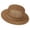Khaki, variant on Women's Warm-Weather Hollow Woven Flat-Top Straw Visor Beach Holiday Sun Hat Casual Outdoor Cap (White, M).