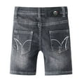 thumbnail image 4 of Boy Shorts Boys' Pants Boys Summer Denim Shorts Elastic Waist Casual Comfortable Breathable Five Pocket Stretchable Playwear For Toddlers Kids, 4 of 7