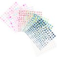 thumbnail image 4 of 8 Sheets Self Adhesive Pearl Stickers Colorful Flat Back Pearls Sticker for Face Nail Art, 4 of 7