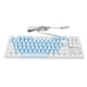 thumbnail image 5 of Teclado mecánico para juegos, interruptor azul de 87 teclas, retroiluminación RGB, Teclado mecánico con cable USB para PC, portátil, computadora de escritorio, azul y blanco, 5 of 5