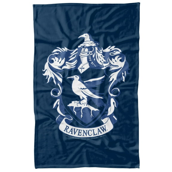 Harry Potter Ravenclaw Crest Logo Fleece Blanket 36' x 58',Ravenclaw Crest