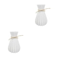 thumbnail image 3 of Injueey Florero de plástico moderno, contenedor de flores con cuerda, decoración de boda, adornos para habitación Blanco F3 2piezas, 3 of 6
