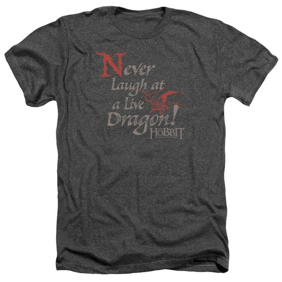 Hobbit - Never Laugh - Heather Short Sleeve Shirt - X-Large