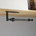 thumbnail image 4 of Paper Towel Holder Under Cabinet, WeGuard Single Hand Operable Wall Mount Paper Towel Holder with Damping Effect, Self-Adhesive or Drilled Paper Roll Holders for Kitchen, Bathroom, Black, 4 of 7