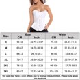 thumbnail image 2 of Disfraz Premium Corsé retro gótico Mujer Flaco Color sólido Overbust Bustier Top Ygjytge Blanco T M para Mujer, 2 of 8