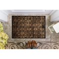 thumbnail image 2 of Linon Platinum Iron Gate Power Loomed Polyester 2'x3' Rug in Brown, 2 of 5