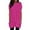 Hot Pink, variant on Women Summer Casual Round Neck Short Sleeve Pocket Print Long Top Women Tees and Tops Loose Fit Top Women Tech Pack Yoga Shirts Women Athletic Long Sleeve Shirt Women Fitted Women S Long