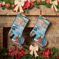 thumbnail image 6 of Fuzoiu Coastal Cat By The Window Print 18 inches Christmas Stockings, Personalized Christmas Stockings,for Family Decorations Hanging Ornament for Xmas Holiday Party, 6 of 7