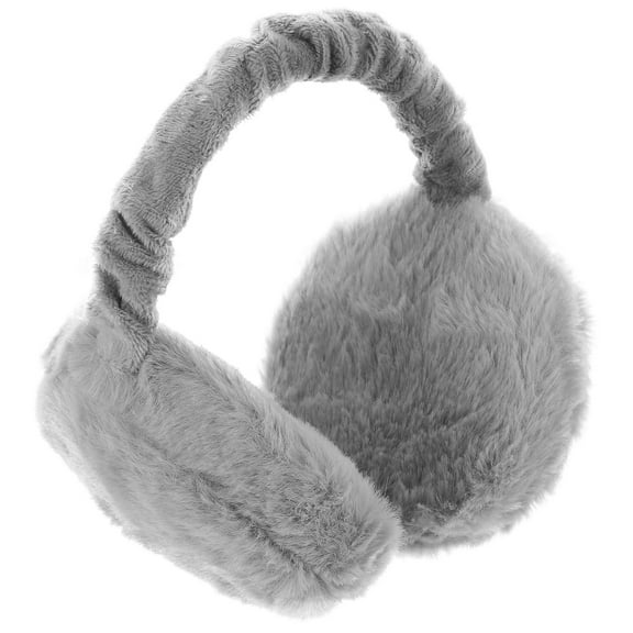 EXHUMKY Grey Earmuffs 1 Set Warm Winter Ear Covers for Adults Outdoor Activities and Cold Weather