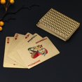 thumbnail image 2 of Deck of Cards, Gold Deck of Cards, Gold Playing Cards, Gold Waterproof Playing Cards, Poker Cards, Washable & Flexible, High-Grade Plastic Material, Use for Party and Game, 1-Pack, 2 of 7