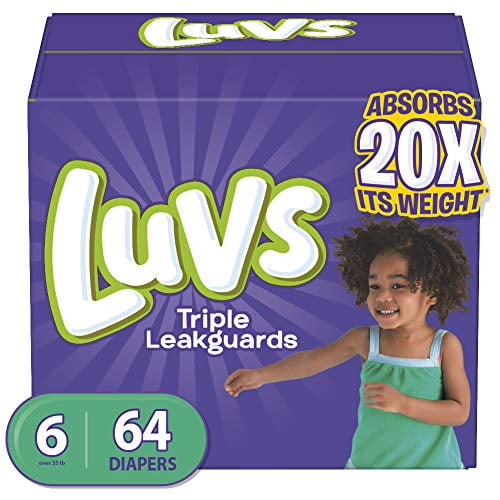 Luvs Ultra Leakguards, Stage 6 Disposable Diaper, 64 Ct