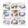 thumbnail image 3 of Diadema de flores bohemias, corona para el pelo, guirnalda Floral, corona, tocado de Halo con cinta, fiesta, Festival de boda, 3 of 4