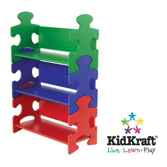 KidKraft Étagère Casse-Tête en Bois pour Enfants - Primaire 14400