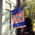 thumbnail image 2 of Carolines Treasures BB8431CHF Schnauzer American Flag Canvas House Size  Large multicolor, 2 of 4
