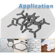 4.7mm (3/16) Hexagonal Tile Spacers 100 Pack Plastic Grout Spacers for Precise Hex Tile Alignment