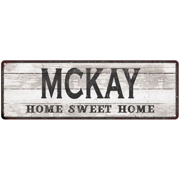 MCKAY Home Sweet Home Country Look 6x18 Metal Sign 106180045335