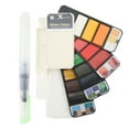 thumbnail image 2 of Travel Pocket Watercolor Kit, Fast Drying Fan Shape Color Lasting Foldable Paint Set  For Travelling For Home For School, 2 of 8