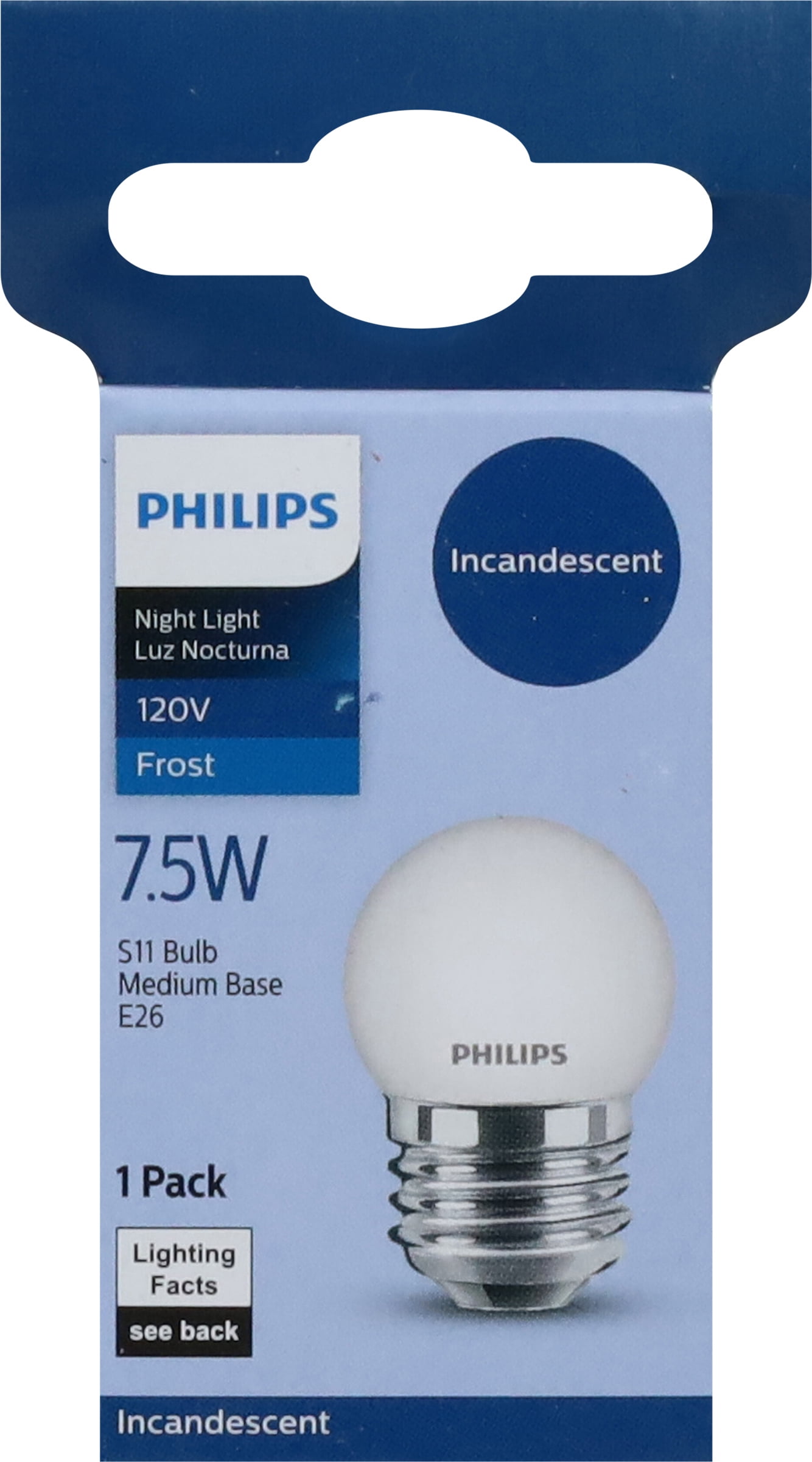 Philips 7.5W White Medium S11 Incandescent Night Light Bulb 569400