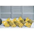 thumbnail image 6 of Ambesonne Yellow Throw Pillow Cover 4 Pack, Knight with Dragon, 24", Yellow, 6 of 6