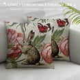 thumbnail image 3 of HopyeerPack Rustic Vintage Animals Throw Pillow Covers Decorative Cute Dragonflies Robin Birds Butterfly Flowers Pillow Cushion Cover "(VA-Animals), 3 of 5