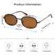 thumbnail image 4 of Gafas de Sol Retro Ovaladas Appassal para Mujeres y Hombres Y2k AP3681, 4 of 5