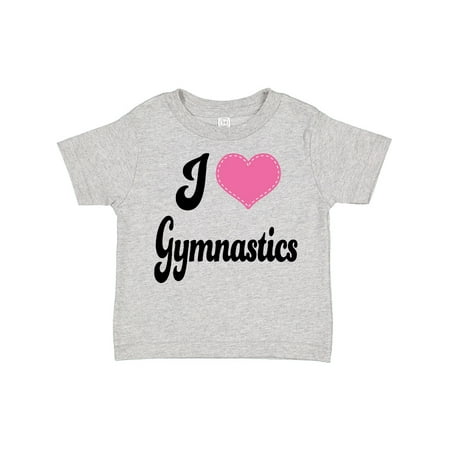 

Inktastic I Love Gymnastics Gift Toddler Toddler Girl T-Shirt