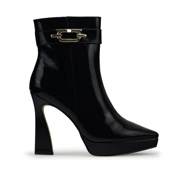 Botines Para Mujer De Piel Con Tacón En Charol Davenia Mila