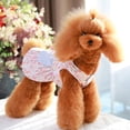 thumbnail image 3 of Pet Skirt Elastic Easy to Wear Bowknot Design - Elegant Flower Lace Dog Skirt - Photo Props, 3 of 8