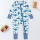 thumbnail image 1 of Cowsor Onepiece Romper Baby Boy Girl Newborn Zip Up Outfit Long Sleeve Rollover cuffs, 1 of 7