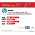 thumbnail image 5 of Restored HP 14 in 720p PC Laptops Bundle, Intel Core i3, 4 GB, 128 GB Hd Ssd, Silver, 5 of 6